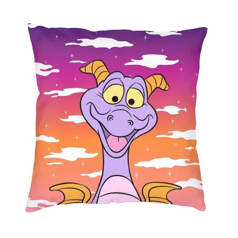 EPCOT Figment Colorful Sunset 16x16 Throw Pillow Included Disney Imagination NEW